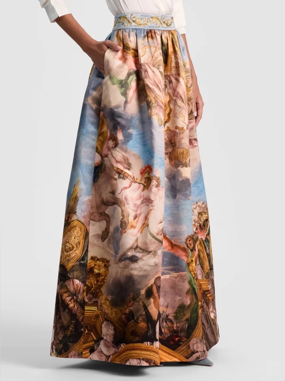 Alice and Olivia Tina Maxi Ball Skirt in Multicolor - Picture 3 of 4